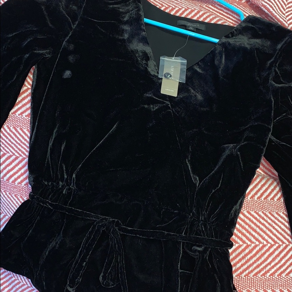 Jcrew velvet tie top - Picture 5 of 5